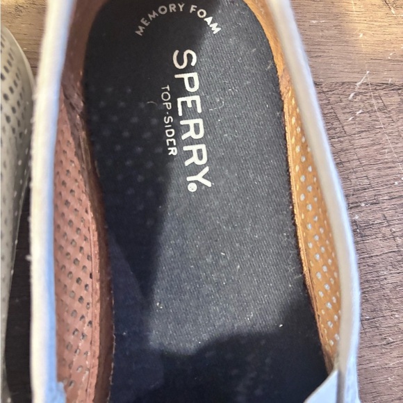 Sperry Women's Grey Perforated Slip-On Seaside Shoes Top-Sider Size 9 - Picture 10 of 13